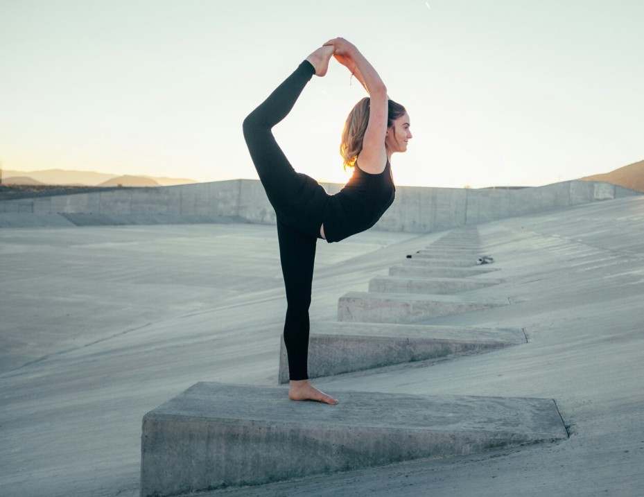 Yoga les in actie