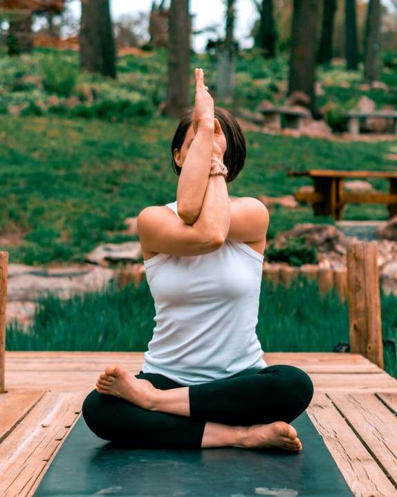 Rustige yogahouding